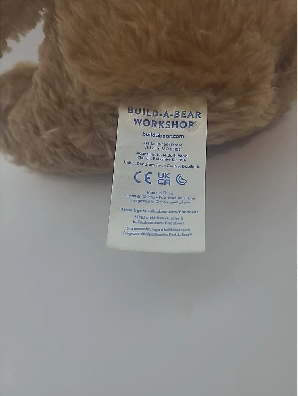 Build-A-Bear Workshop Bear Doll No Clothing Stuffed Plush Toy